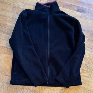 Gap Black Zip-Up Fleece Jacket